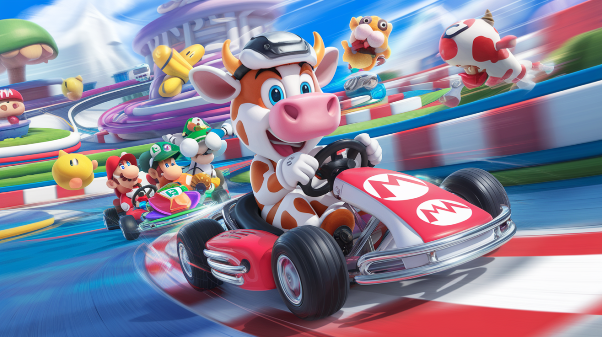 Nintendo’s New Star: Cow Takes the Wheel in Mario Kart World